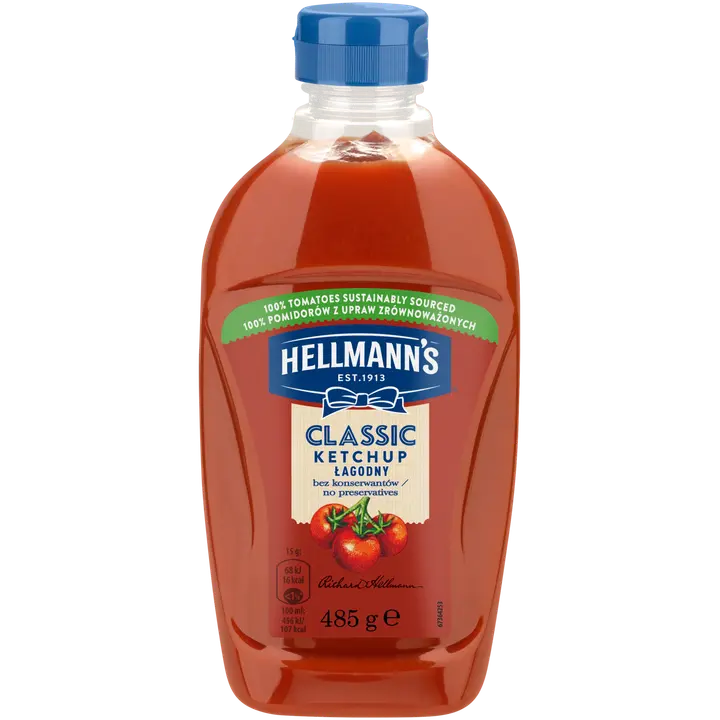 Hellmanns Classic ketšup 485g