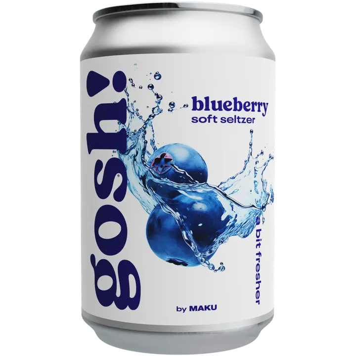 Gosh! Blueberry Soft Seltzer 0,33l tlk maustettu vesi