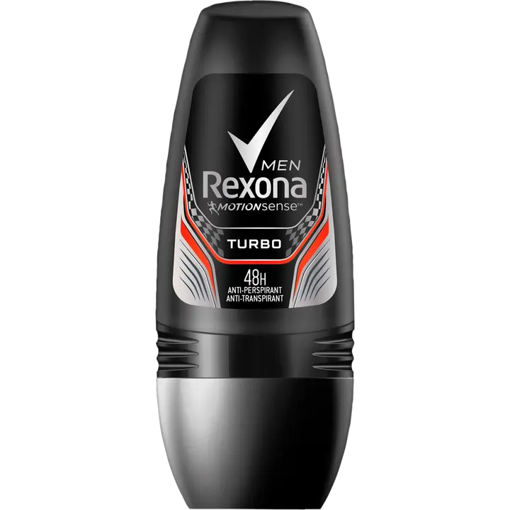 Rexona for Men Turbo Antiperspirantti Deodorantti Roll-on Miehille 48 h suoja 50 ml
