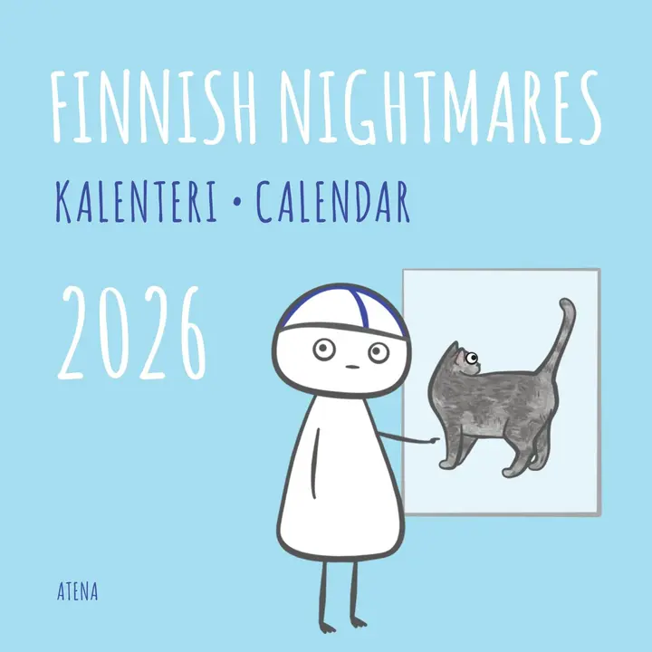Atena Finnish Nightmares seinäkalenteri 2026