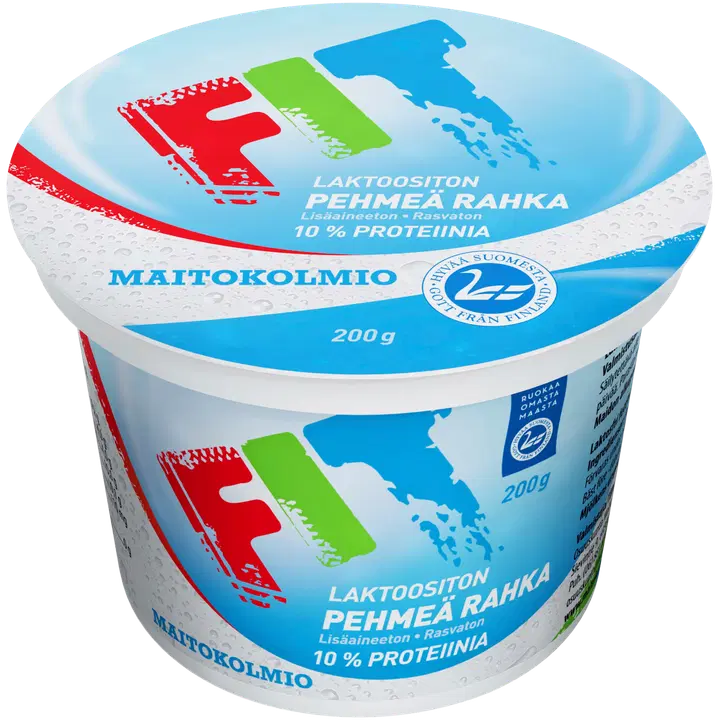 Maitokolmio FIT laktoositon rasvaton pehmeä maitorahka 200g