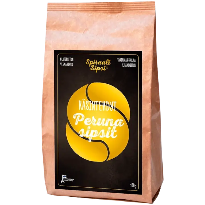 Spiraalisipsi käsintehdyt perunasipsit 100g