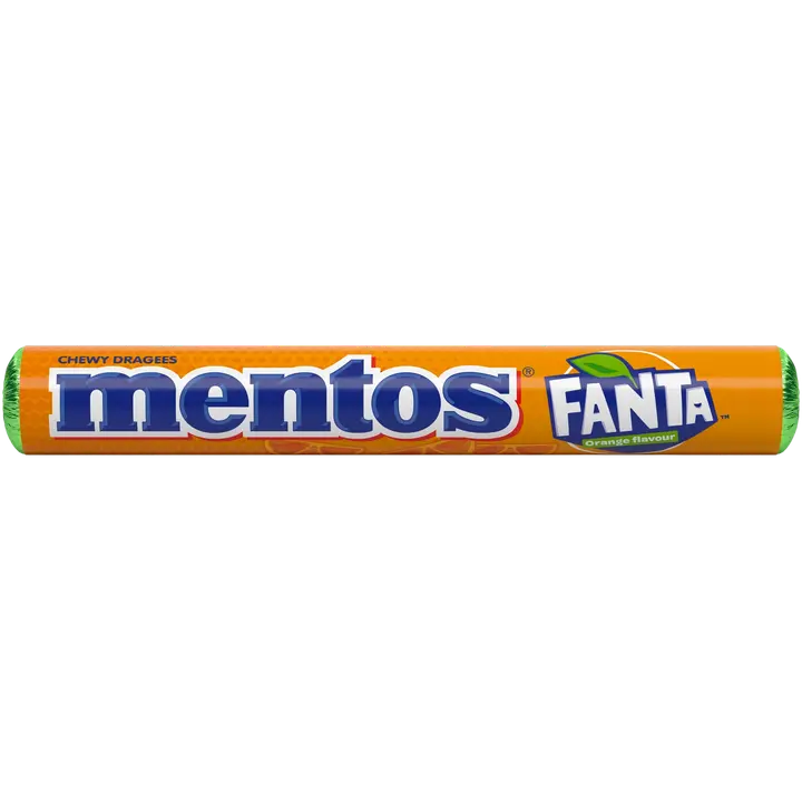 Mentos Fanta Orange 37,5g makeinen