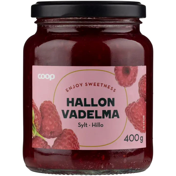 Coop hallonsylt 400 g