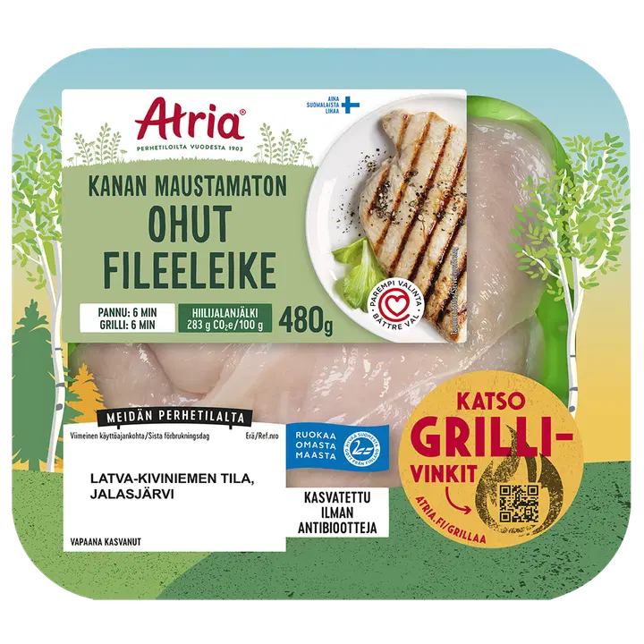 Atria Kanan Ohut Fileeleike Naturel 480g