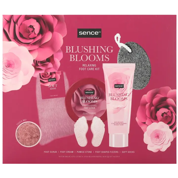 Sence Blushing Blooms Foot Kit lahjapakkaus 5kpl