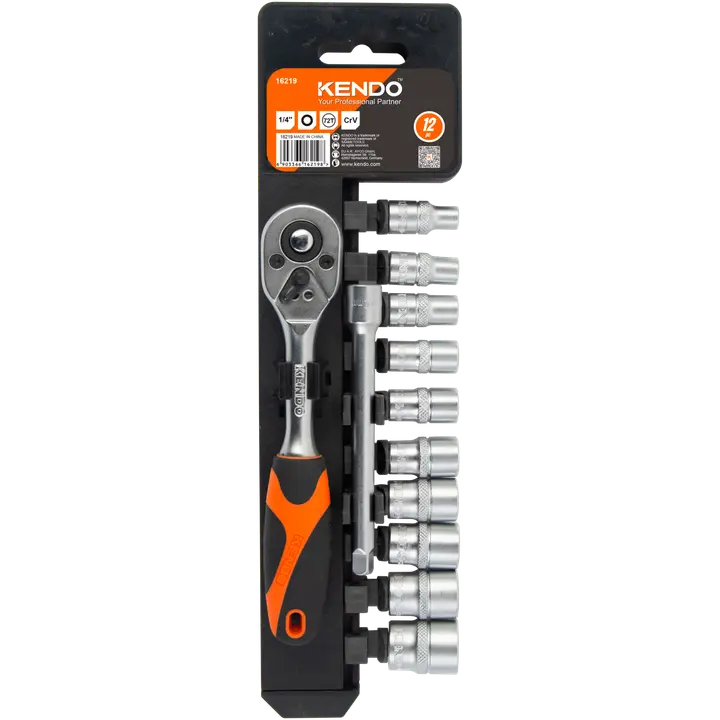 Padrunivõtmete komplekt 12-osa 1/4