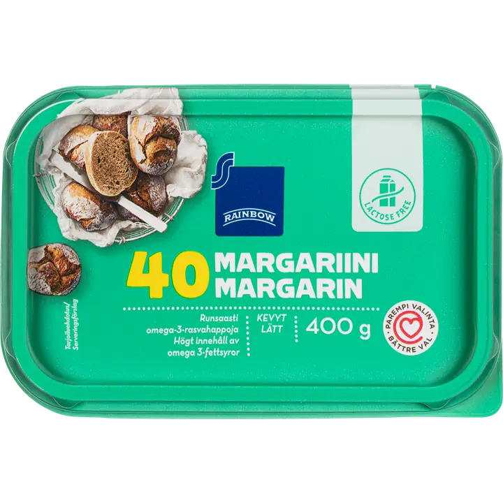 Rainbow Kevyt laktoositon margariini 40 400 g