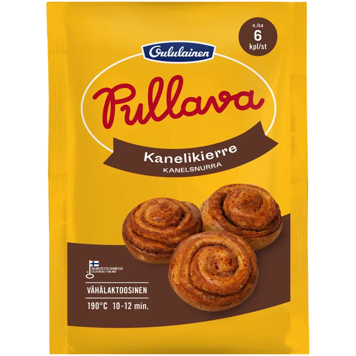 Oululainen Pullava Kanelikierre 6kpl 420g, raakapakaste