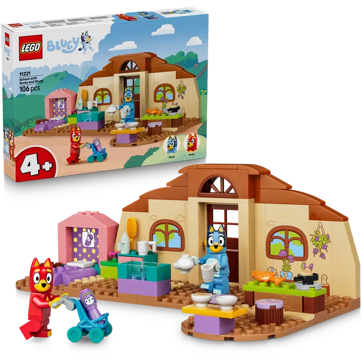 LEGO® Bluey 11221 Rasse ja Tuuri koulussa