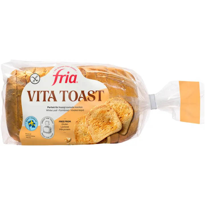 Fria Vaalea leipä 500g gluteeniton pakaste viipale x 6