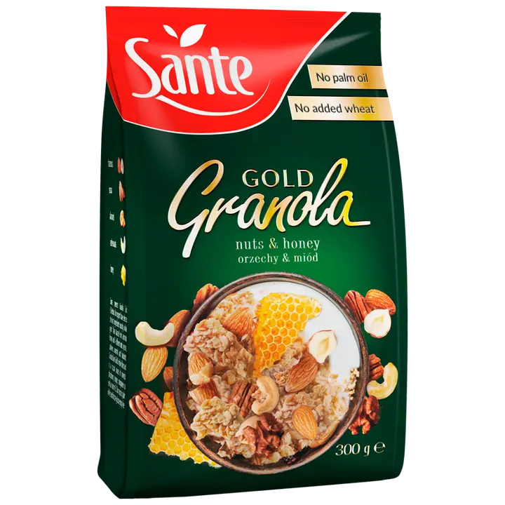 Sante gold granola röstitud müsli pähklite ja meega 300 g