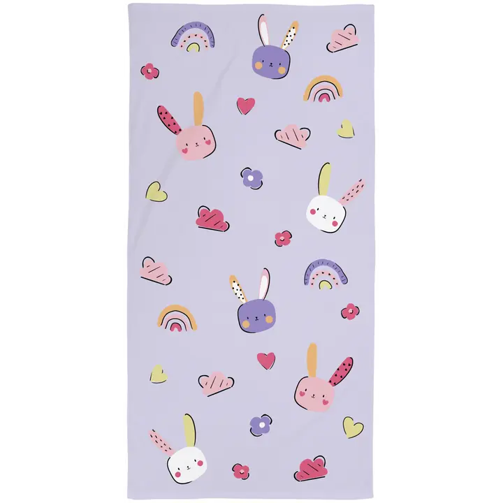 Ciraf lasten kylpypyyhe Bunny 70x140 cm liila
