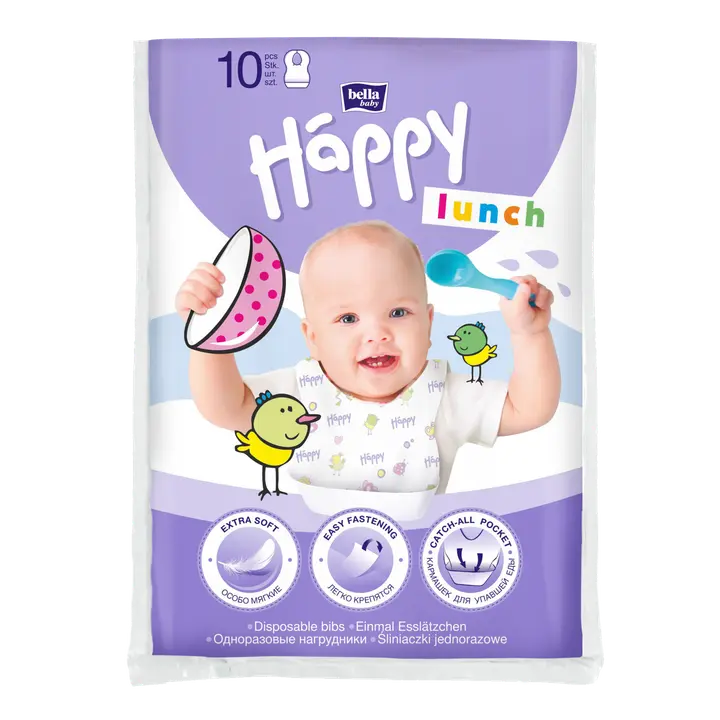 Happy ruokalappu kertakäyttöinen 10kpl