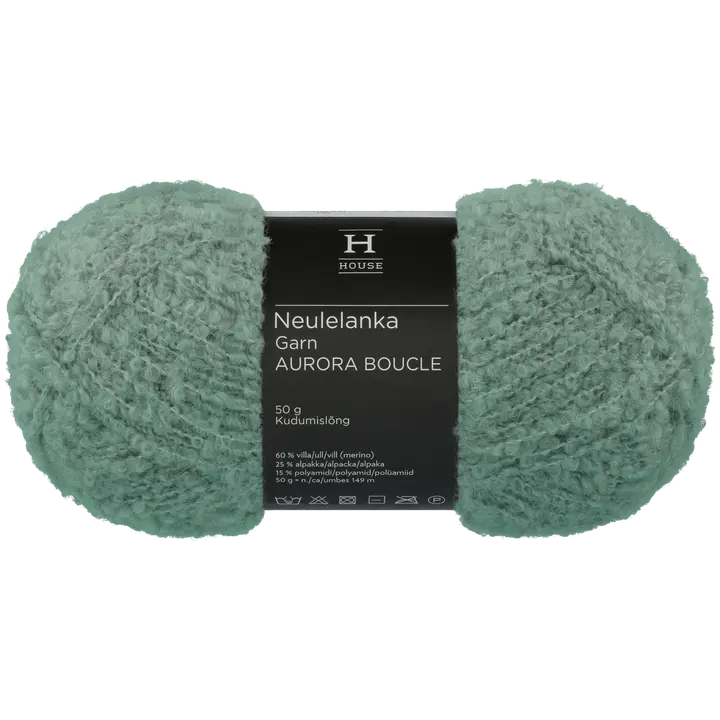 House lanka Aurora boucle 50 g aqua green