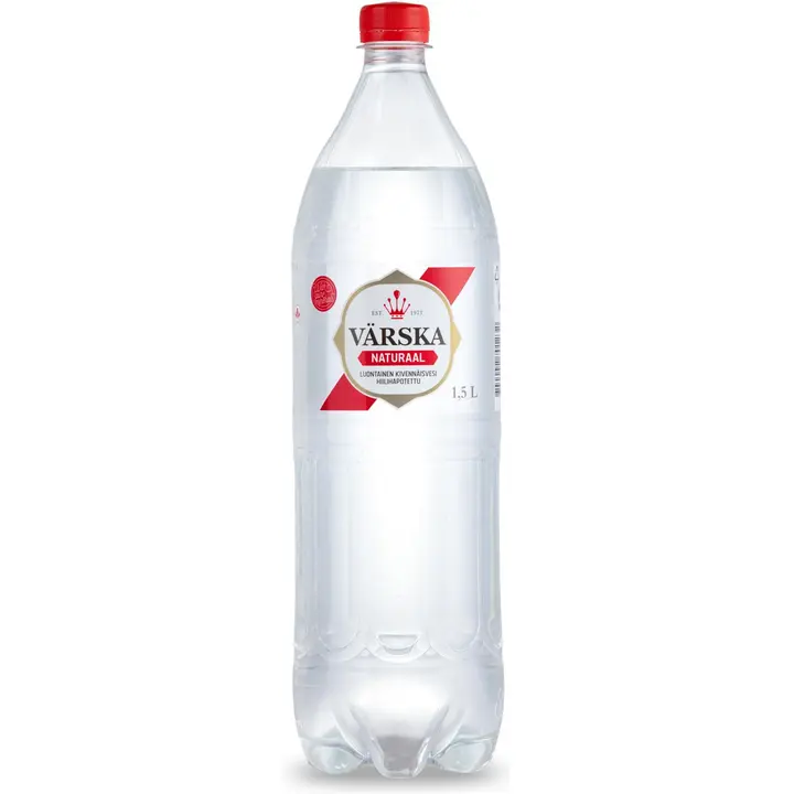 Värska Naturaal, luontainen kivennäisvesi, hiilihapollinen 1,5L PET