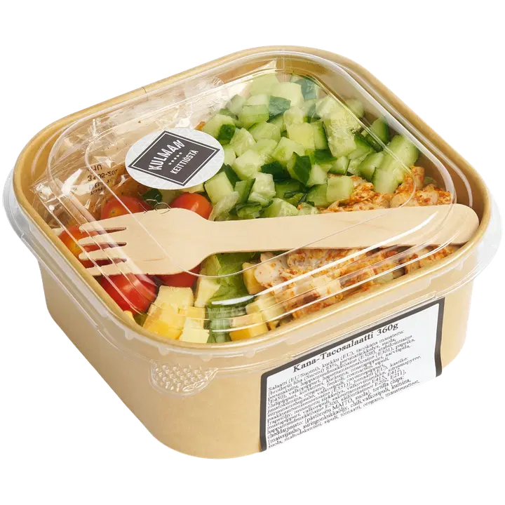 Kulman Keittiö kana-tacosalaatti pakattu 355 g
