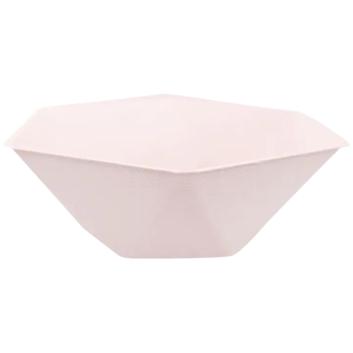 Kuusikulmainen kulho vaaleanpunainen 6 kpl