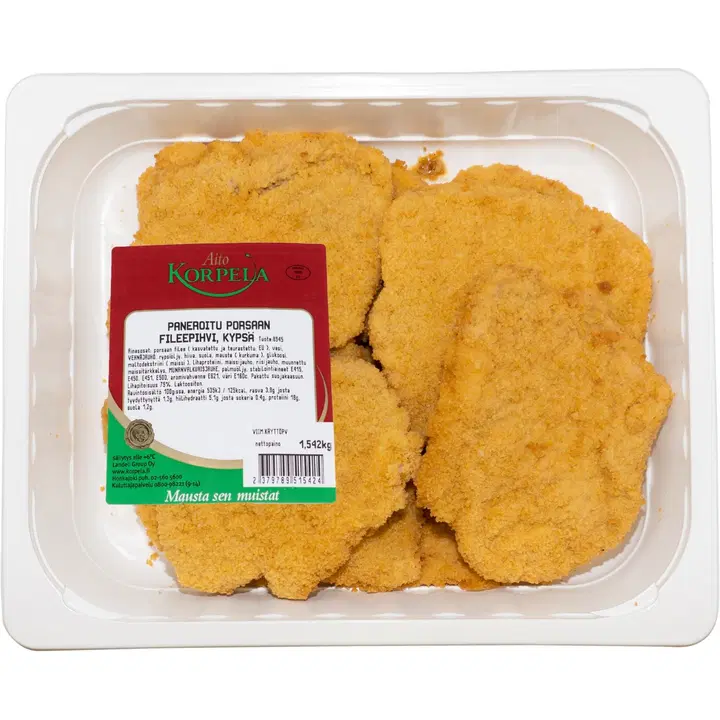 Korpela paneroitu porsaan fileepihvi noin 1,5kg
