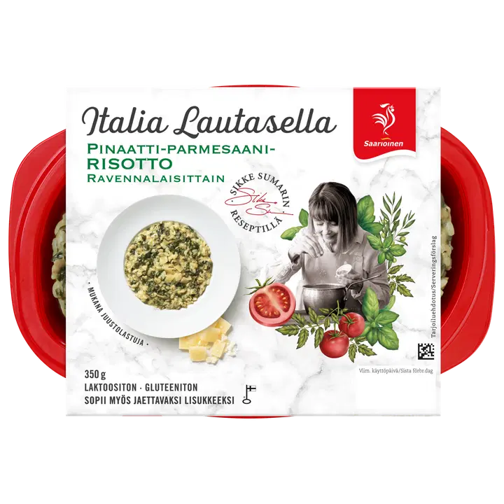 Saarioinen Pinaatti-parmesaanirisotto ravennalaisittain 350g