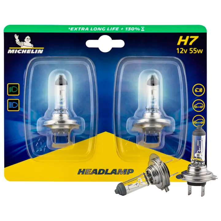 H7 Extra Long life 2 tk, 12/55W, 1500lm halogeen