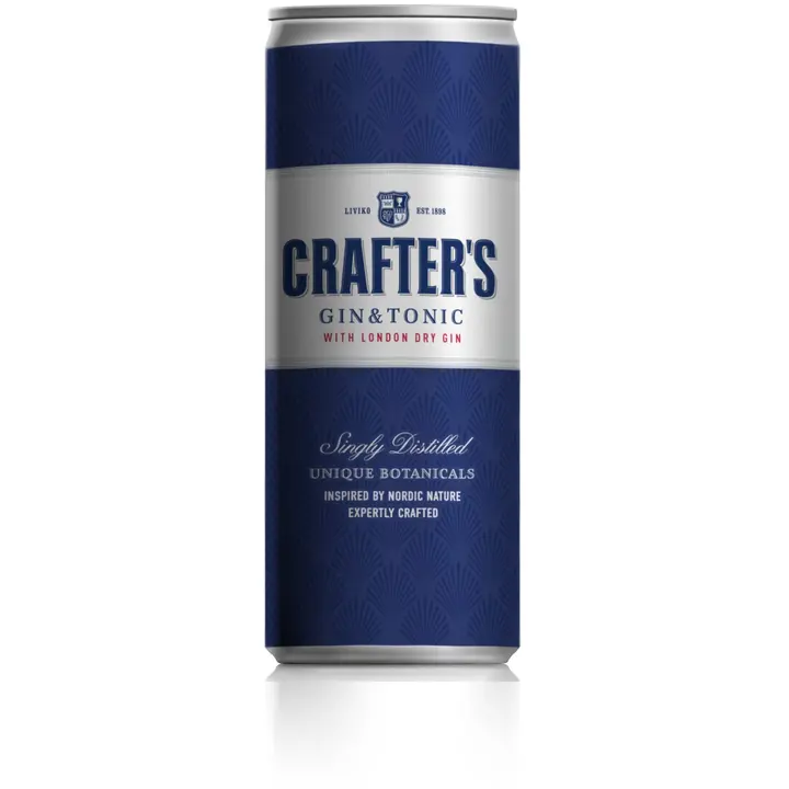 Crafters London Dry Gin&Tonic muu alkohoolne jook 5,5%vol 250 ml