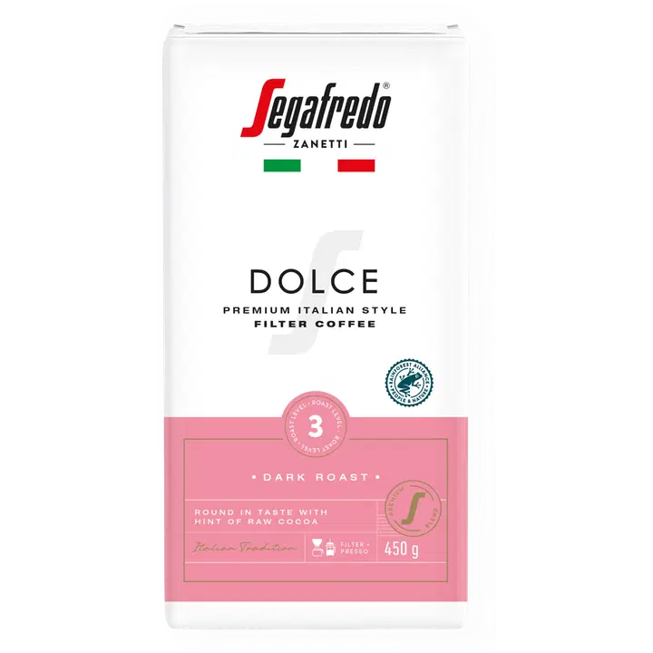 Segafredo Dolce suodatinkahvi RAC 450g