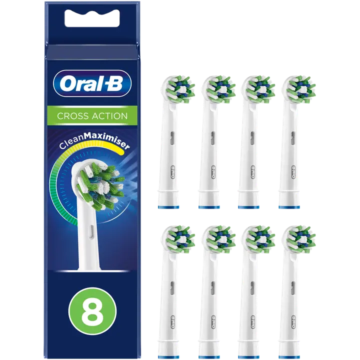 Oral-B Vaihtoharja CrossAction CleanMaximiser -tekniikalla 8kpl