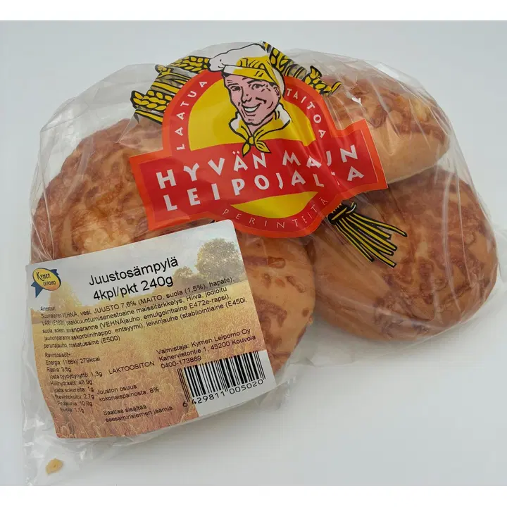 Kymen Leipomo Juustosämpylä 4kpl 240g