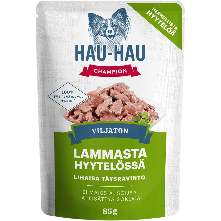 Hau-Hau Champion Viljaton lammasta hyytelössä annosateria täysravinto 85 g