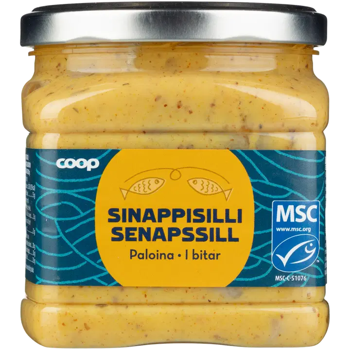 Coop sinappisilli 490 g MSC