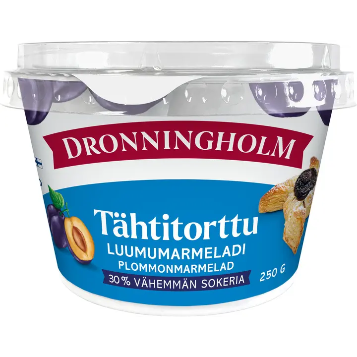 Dronningholm Tähtitorttu Luumumarmeladi vähemmän sokeria 250g