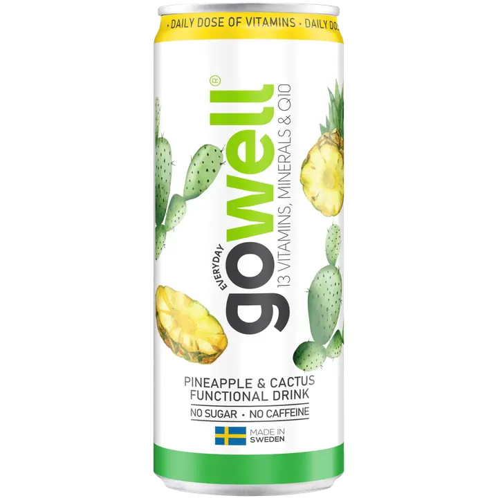 24 x Gowell Ananas & Kaktus 330 ml