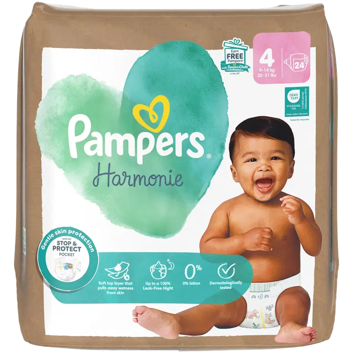 Pampers Harmonie S4 9-14 kg 24kpl vaippa
