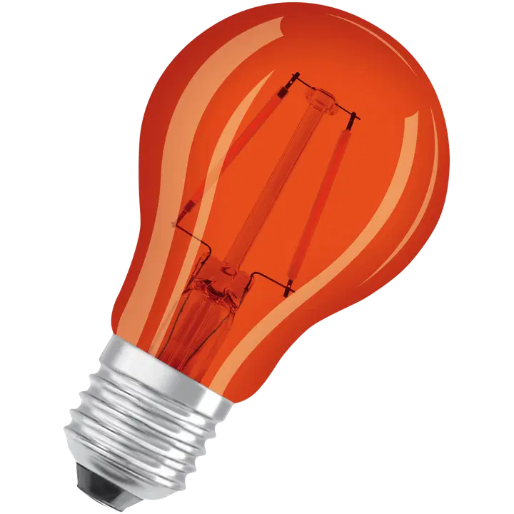 OSRAM LED-värilamppu Star Decor 2,5W oranssi 160lm E27 lasi