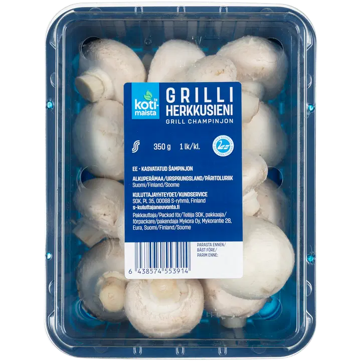 Kotimaista valkoinen grilliherkkusieni 350g