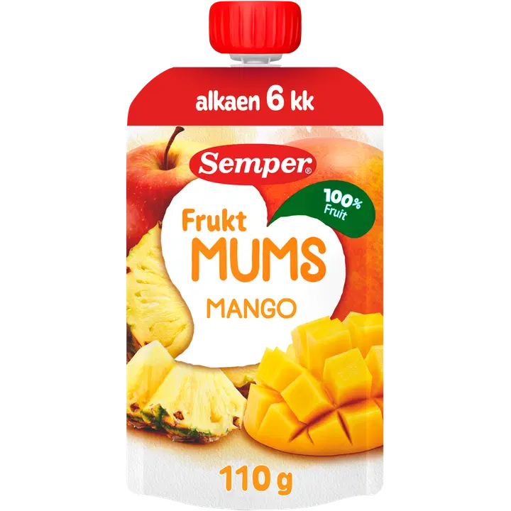 Semper Fruktmums Mango 6kk hedelmäsose 110g