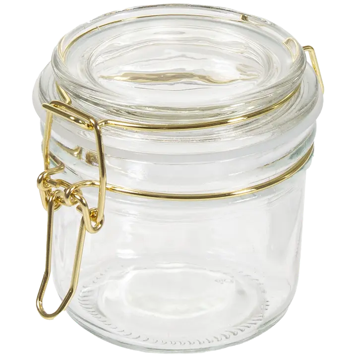 Klaaspurk 8,5 cm kuldne