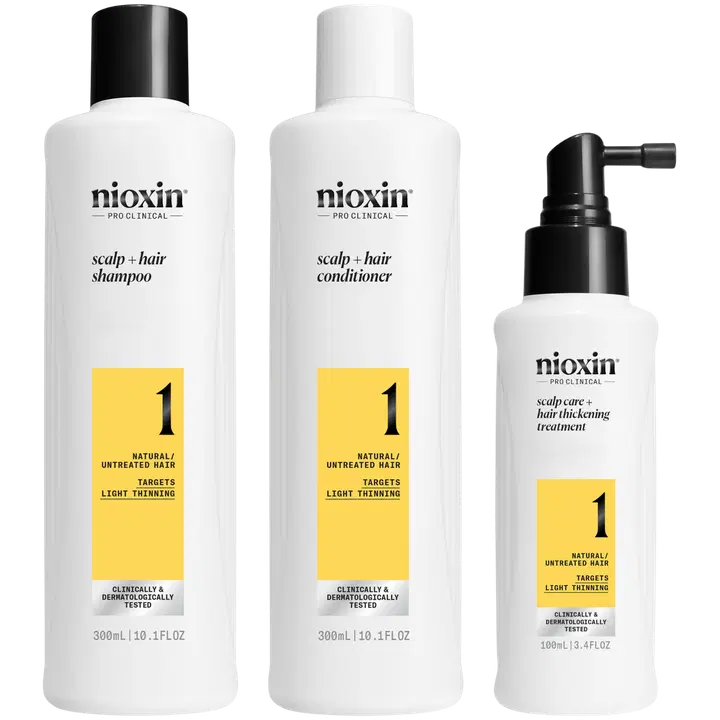 Nioxin System 1 KIT  hoitopakkaus 300+300+100 ml