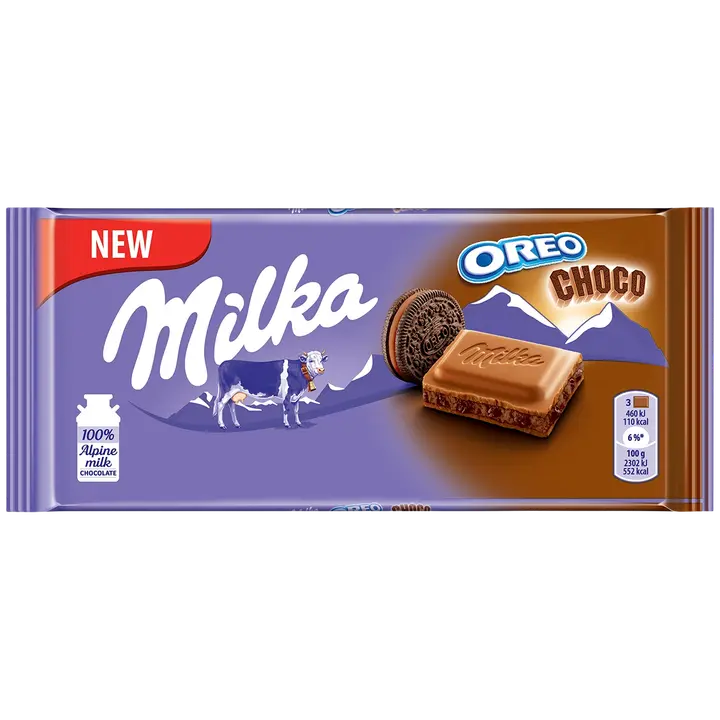Milka šokolaad Oreo Choco küpsisega 100 g