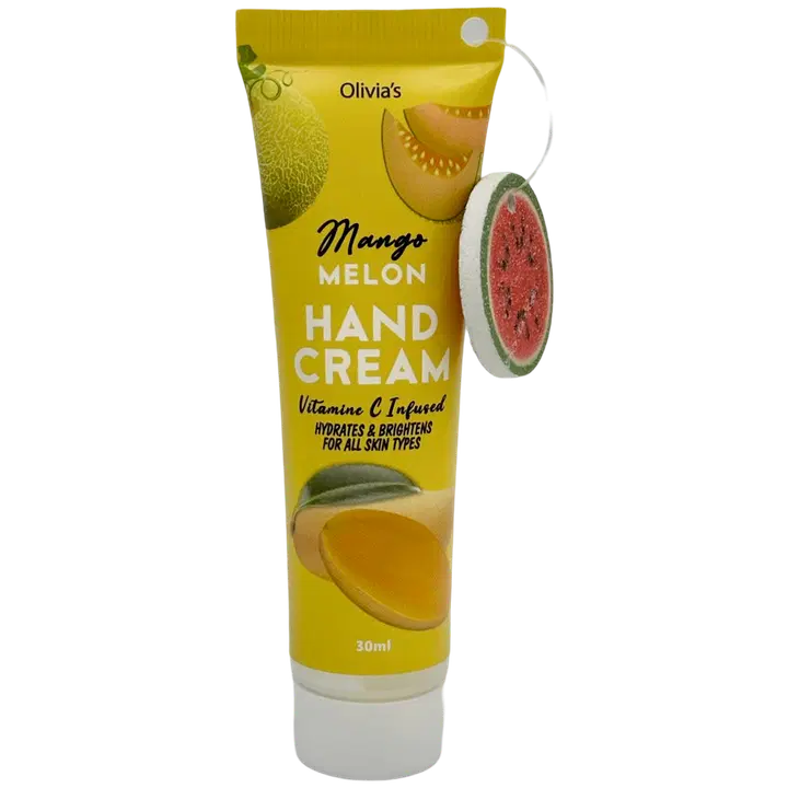 OLIVIA'S käsivoide 30ml ja kynsiviila, mango & meloni.