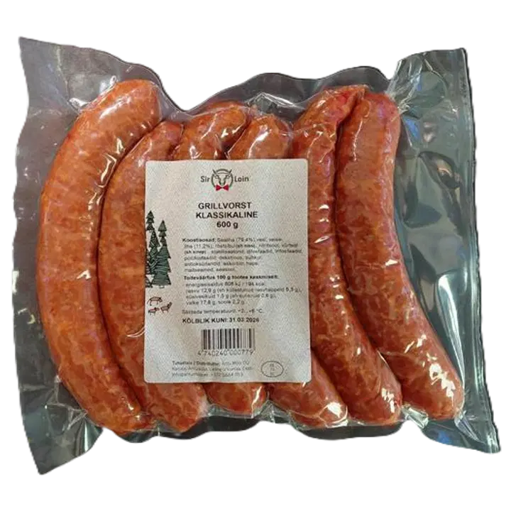 SirLoin Klassikaline grillvorst 600g