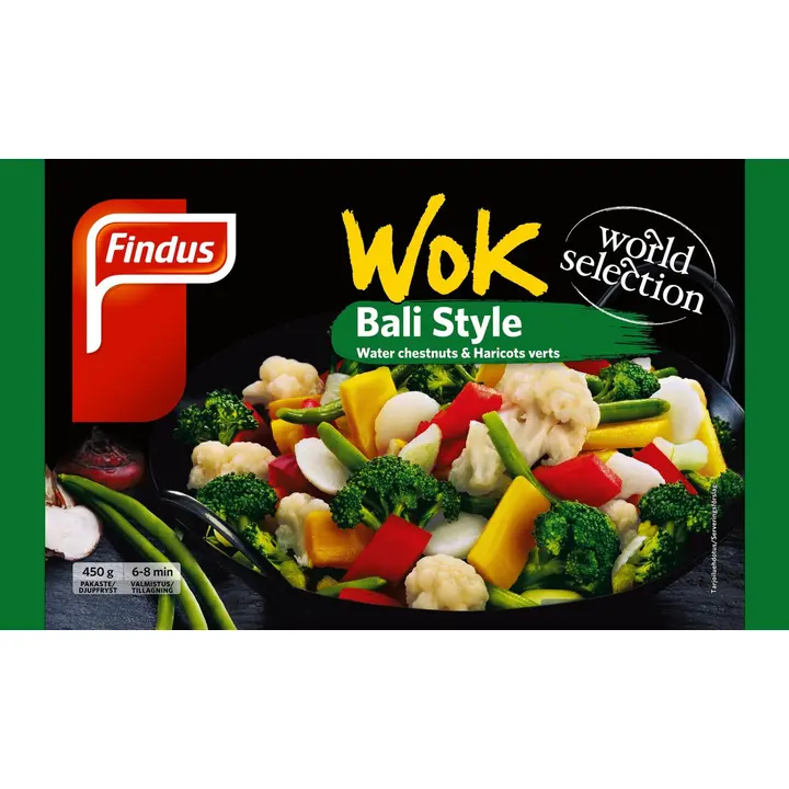 Findus Wok Bali Style 450g, pakaste