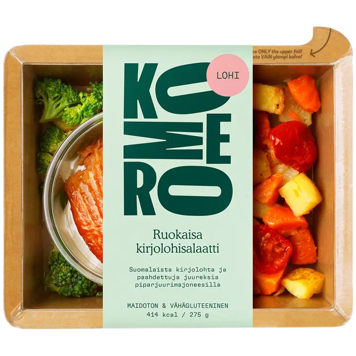 Komero Ruokaisa salaatti Savulohi