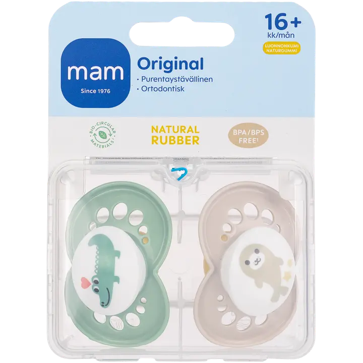 MAM Original +16kk luonnonkumi 2kpl tutti