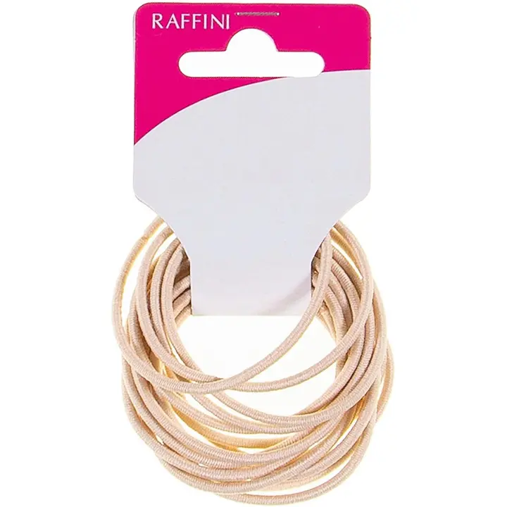 Raffini hiuslenkki beige ohut 15kpl