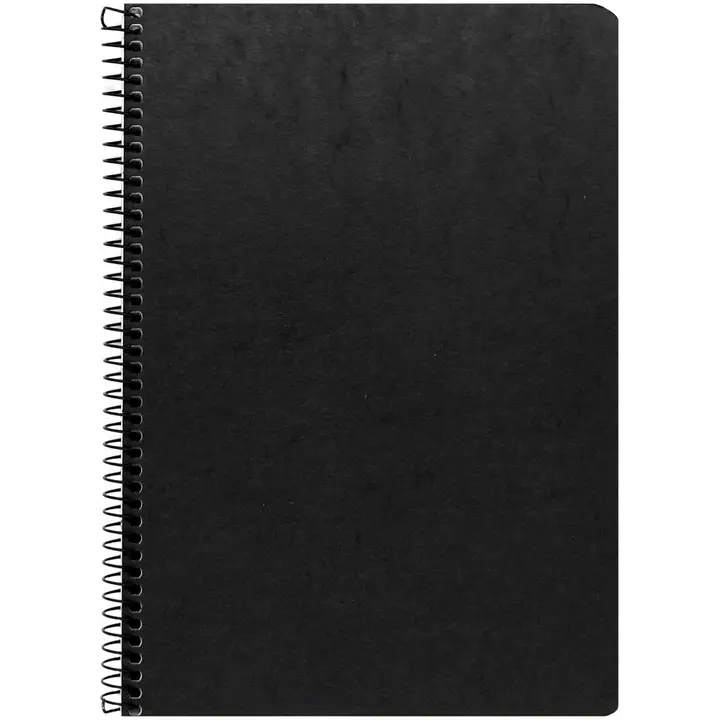 Paperipiste Kierrevihko A5/80 musta 7x7mm ruudut