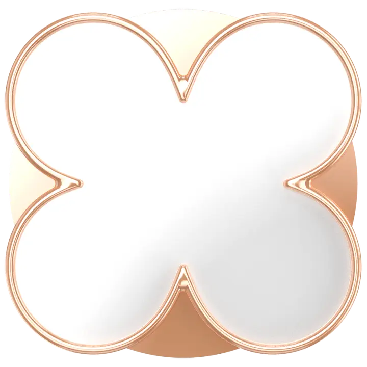 PopGrip Clover Rose Gold