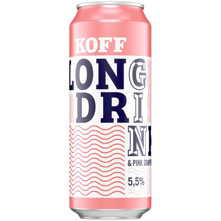 Koff Long Drink Pink Grapefruit long drink 5,5 % tölkki 0,5 L