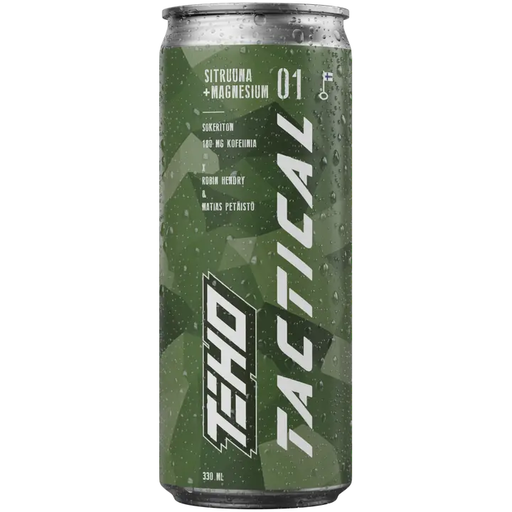 TEHO Tactical Sitruuna + Magnesium energiajuoma 0,33 fit tlk